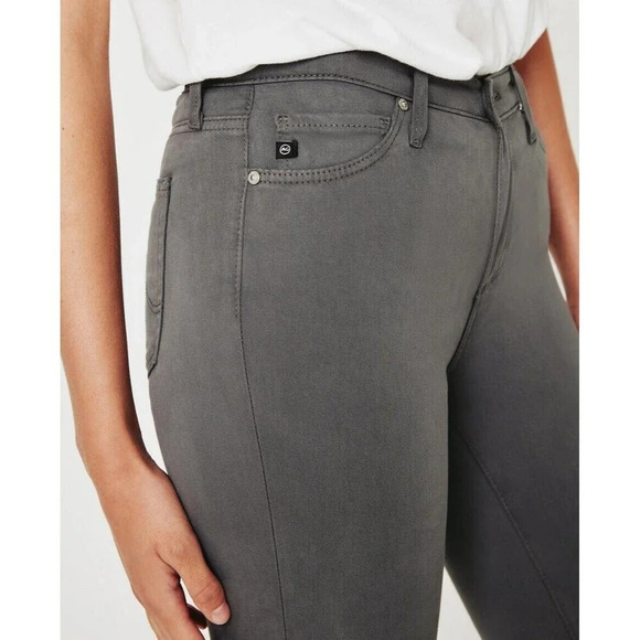 AG Adriana Goldschmied Gray Prima Mid-Rise Skinny Jean Womens 27R Cigarette Pant - Picture 4 of 16
